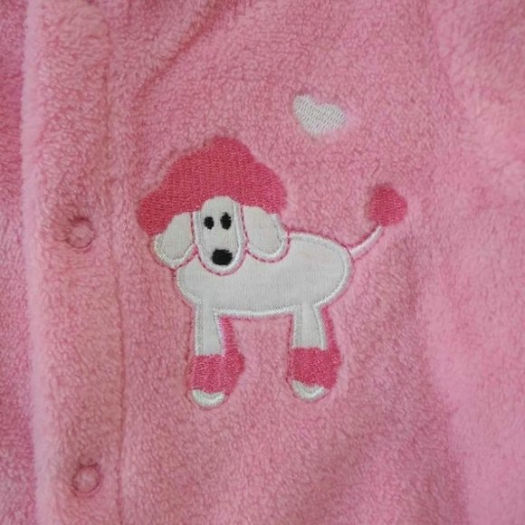Baby Girl Pink warm Sleepwear 1 Pc. Tight-Fit Footie Sweet & Soft Winter Outfit - Picture 2 of 6